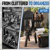 Maxdot Magnetic Grill Organizer Kit with 22 lb Pellet Storage