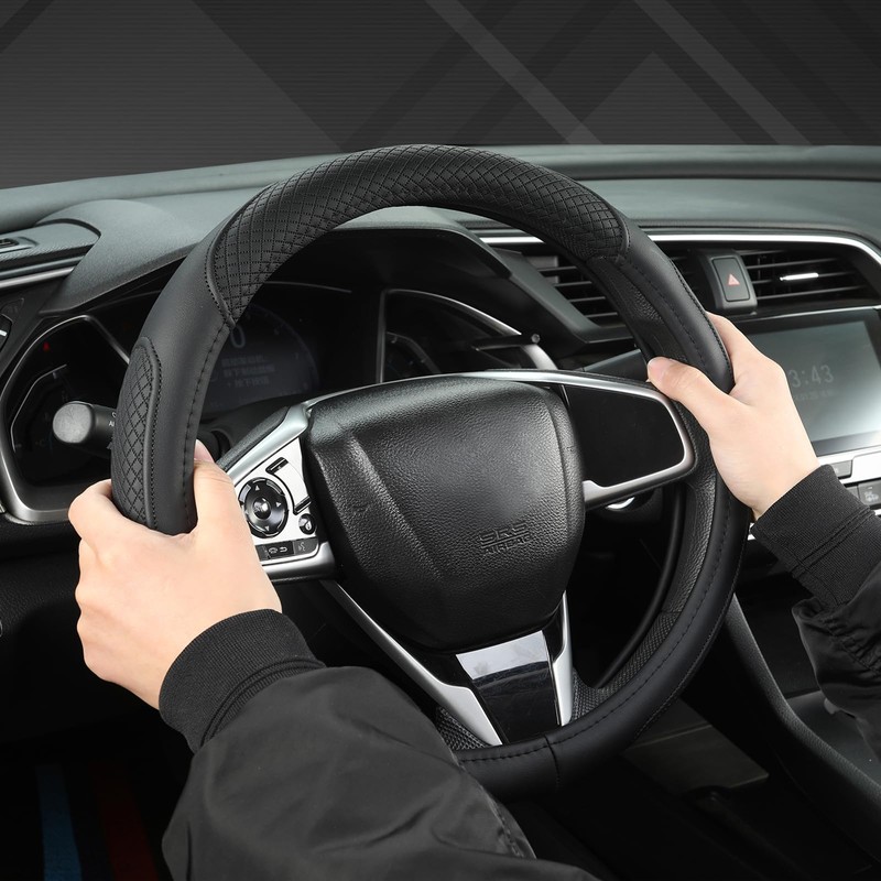 West Llama Customized Auto Car Steering Wheel Cover for Honda