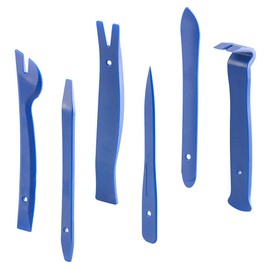 AGT Car Tool: 6 Piece Trim Wedges Set for Car Furniture Repairs (Pry Tool Car Plastic Car Pry Tool Repair Kit)
