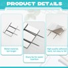 Amylove 40 Pcs Silver Cubicle Pins Partition Pins Fabric Clips