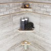 Questech 5" Corner Shower Footrest, Lugged for New Construction, Shaving