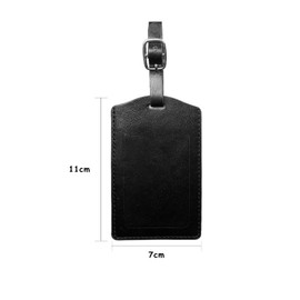 RTRTGS Pack of 3 Luggage Tags Suitcase Luggage Tag with Name Tag Address Tag for Travel Flight Cruise Black