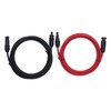2pcs 12AWG 4mm² Solar Panel Extension Cable Black Red Solar