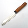 Kanetsune Kama-gata Kitchen Knife 3.38" 420J2 Stainless Steel Blade Wood