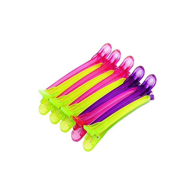 Column Clamp Salon Hair Clip 10 Pack of 3 Colours