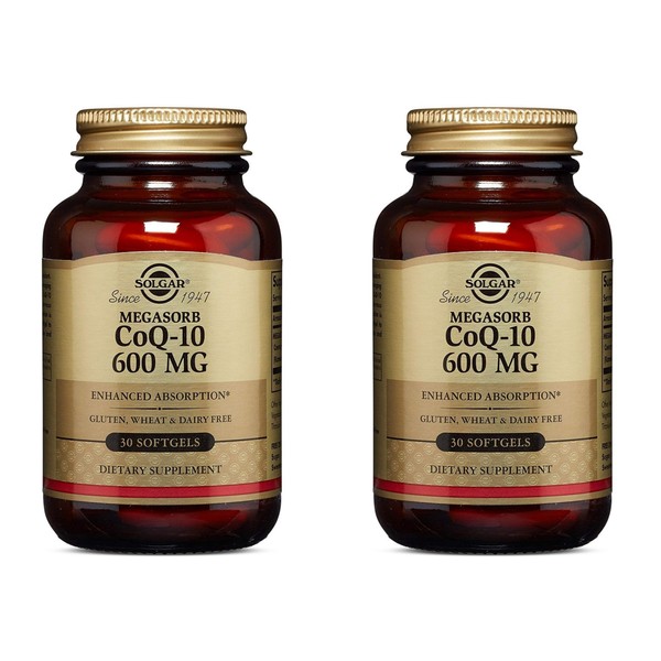 Solgar, CoQ-10 (Coenzyme Q-10), 600 mg, 30 Softgels - 2pc