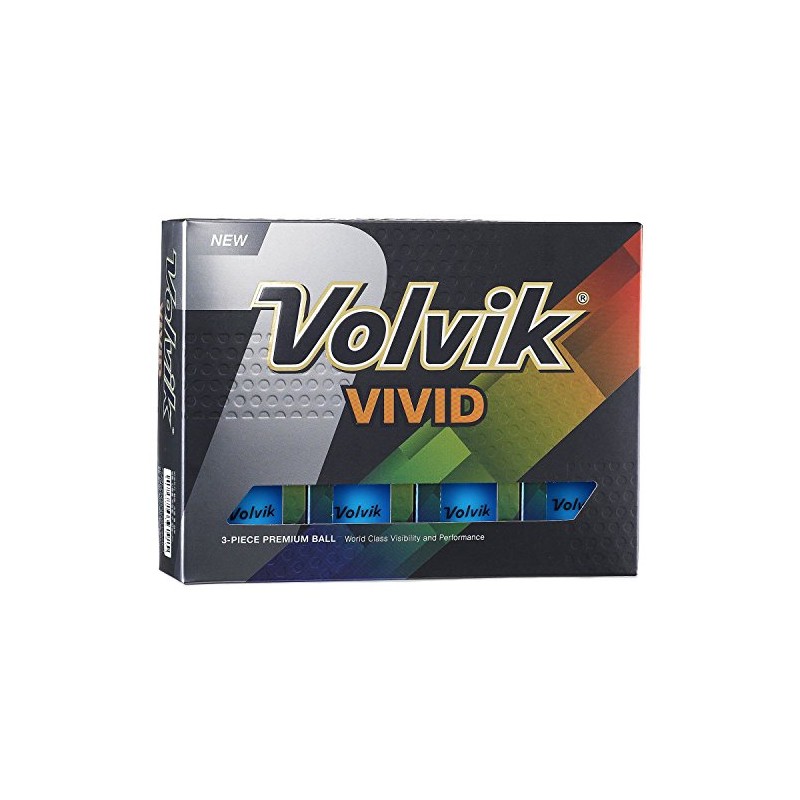 Volvik Vives Balles de Golf, Mixte, VV0000180, Bleu, One Dozen