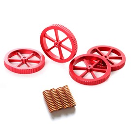 Creality Upgraded 4PCS Aluminum Hand Twist Leveling Nut with 4PCS Hot Bed Die Springs, Bed Leveling Kit for Ender 3/3 Pro, Ender 5/5 Plus/Pro, CR-10, CR10S/10S Pro, CR 20 3D Printer