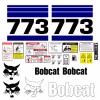 Aftermarket Bobcat 773 Skid Steer Set Vinyl Decal Sticker - 25 PC