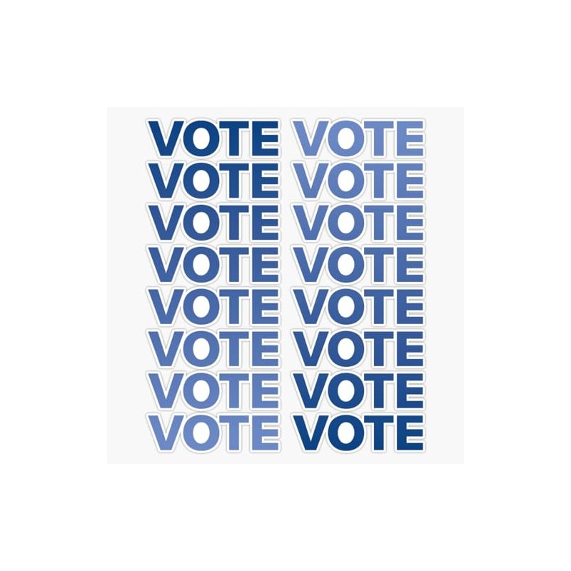 Vote Vote Vote Election Sticker Bumper Sticker Vinyl Decal 5"