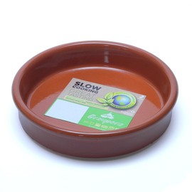 Graupera Spain Made Terracotta Ceramic Casuela Earthenware Pot, 5.5 inches (14 cm), For 1 Person Professional Oven, Direct Fire