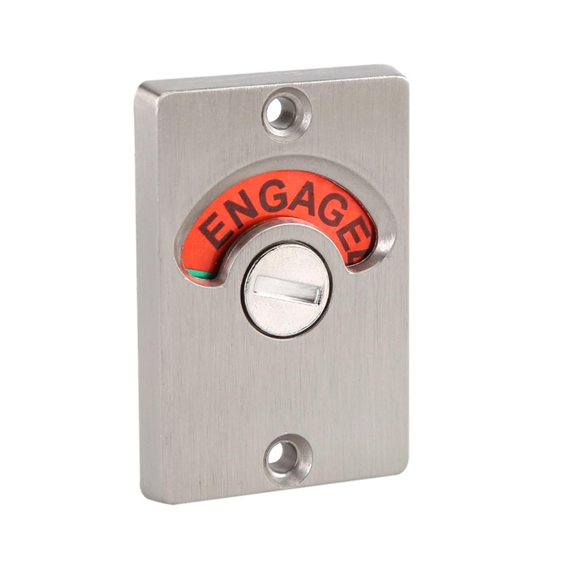 Door Lock Indicator, Zinc Alloy Privacy Swivel Security Bolt Door