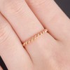 Copper Rings for Women Non Tarnish Twisted Braided Ring Copper