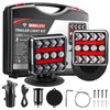 Wireless Magnetic Trailer Lights Upgraded 2.4GHz Transmission with Strobe Mode