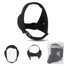 BLISSTAO Wrestling Headgear, BJJ Ear Guard, Soft, Low Profile, Reinforced Stitching, Non Scratch, Non Slip, Unltra-Soft Chin Pads, Protective Storage Washing Bag