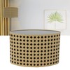 Lampshade Oval Shaped Hollow Metal Carved Compatible E27 E14 Caliber