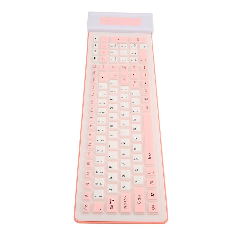 Silicone Keyboard 107 Keys Waterproof Dustproof Folding Two Colors 2.4G
