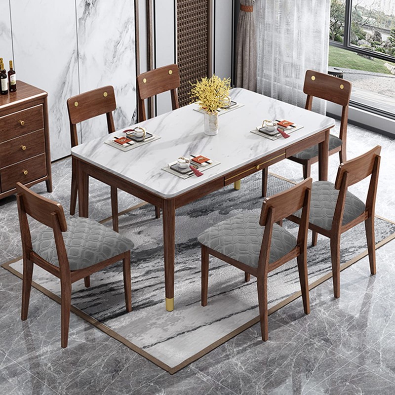 Genina Waterproof Seat Covers for Dining Room Chairs, Stretch Chair