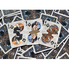 MonsterV2: edición limitada, cartas de póquer personalizadas, tema de criaturas míticas, acabado clásico de cojín de aire, artículo de coleccionista, perfecto para juegos de Pokeno, Canasta y puente