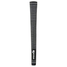 Karma Velour Black/White Jumbo (+1/16") Golf Grips for Men (9 Pack)