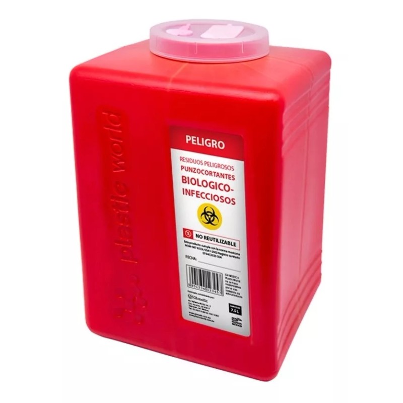 Gh Medical 5 Pack Bote Rpbi Contenedor Recolector 7.5 Lt