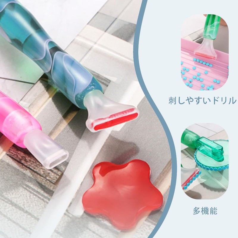 Diamond Painting Pen Resin 6 Interchangeable Multifunctional DIY 5D Embroidery