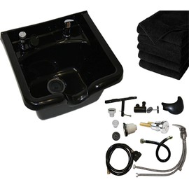 LCL Beauty Ultra Light High Tensile Strength ABS Salon Shampoo Bowl with Vacuum Breaker