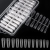 Annhua Clear Nail Tips, 240 Pieces Set, Ultra-Thin, Ballerina Nails,