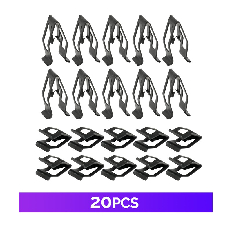 RACOONA 20PCS Car ClipsMetal Retainer ClipsCar Dash Dashboard Console Trim