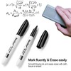 Keebor Fine Tip Dry Erase Markers, Black | Low-Odor |