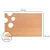 EVERYJOY Serving Board Made of Beech Wood Chopping Board Breakfast