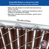FenceSource Wave Slat (9 Colors) Single Wall Bottom Locking Privacy