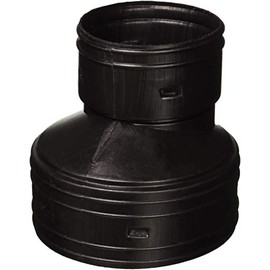 ADS (Advanced Drainage Systems) 0614AA Reducing Coupler, 6" x 4", Black