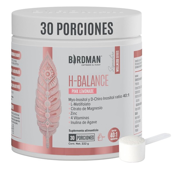 BIRDMAN H-Balance Myo D-Chiro Inositol, Citrato de Magnesio, Vitaminas y