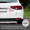 kfz770 Magnetic Car Sign Beginner! Motif Llama I 20 x