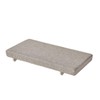 MICUSHION Piano Bench Cushion for Indoor Shoe Storage with Ties