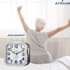 Atrium Seniorenwecker extra deutlich Analog Quarz ohne Ticken große Zahlen
