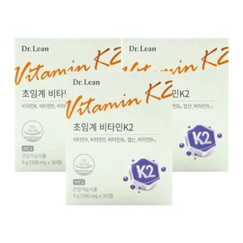 Dr. Lin 닥터린 초임계 비타민K2 300mg x 30정 x 3박스 /An Dr. Lin Supercritical Vitamin K2 300mg x 30 Tablets x 3 Boxes /An