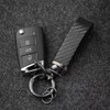 OSIFIT - Llavero de coche estilo fibra de carbono, universal,