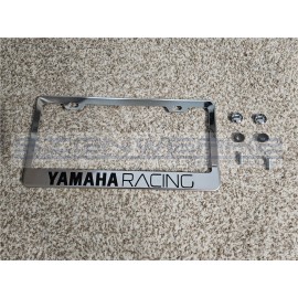 SIGNWERKZ Yamaha Racing Chrome Stainless Steel US/Canada License Plate Frame