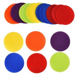 Jerliflyer Carpet Markers, Polyester Children's Game, Indoor Activity, Colourful Carpet, 30 Pieces, Carpet Markers for Classroom, Home, Nursery (Round)