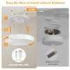 DEEPLITE Battery Ceiling Light Motion Sensor Rechargeable Wireless Shower Light
