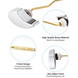 Hibbent Flush Tank Lever Compatible with TOTO THU068#CP Trip Lvr for St743S, Toilet Trip Lever in Polished Chrome