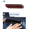 DSWSQ 2pcs Hood Scoop Vent Cover Trim Bezel Ring Compatible