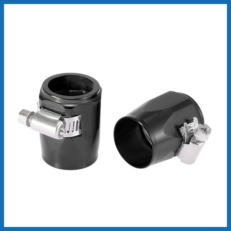 A ABSOPRO 4pcs AN16 Hex Hose Finisher Clamp Adapter Fitting