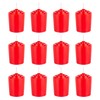 Red Unscented 15 Hours Votive Candles Pack of 12