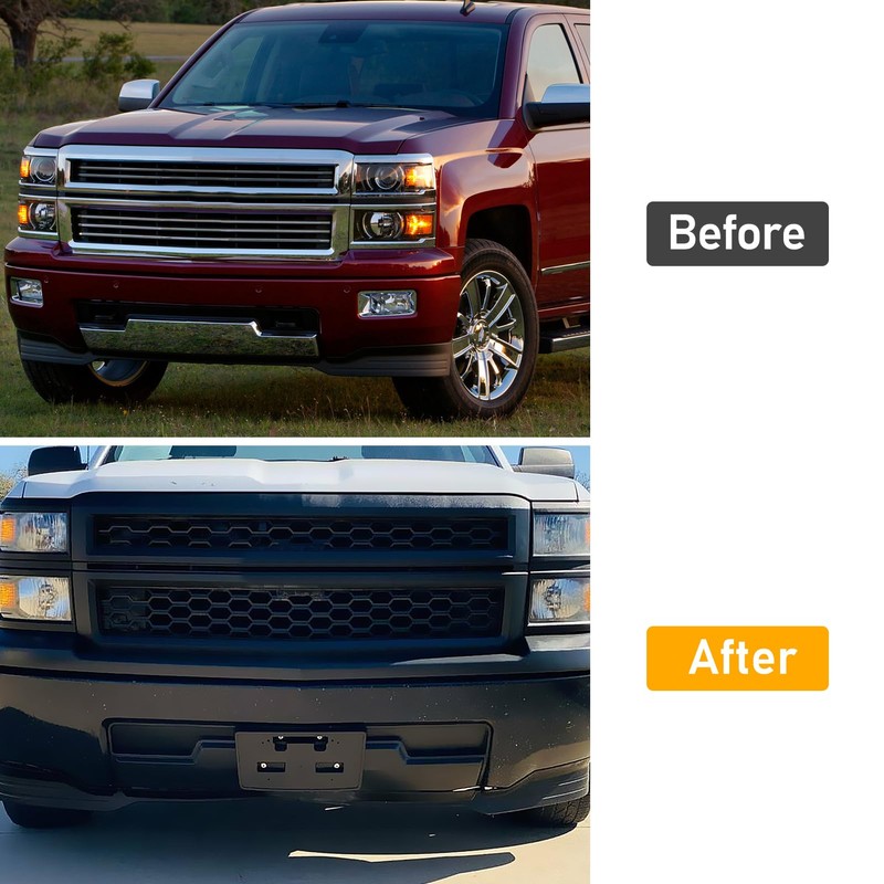 Abodvu Compatible with Chevy Silverado 1500 Front License Plate Bracket
