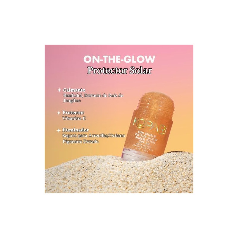 Kopari Sun Shield On-The-Glow Sheer Sunscreen Stick Spf 40, Protector