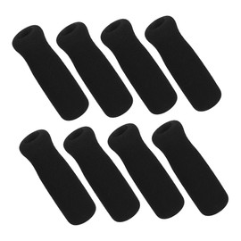 FRCOLOR 8pcs Foam Crutch Handle Covers Skid Cane Handle Wraps for Seniors Comfortable to Clean and Fit Black