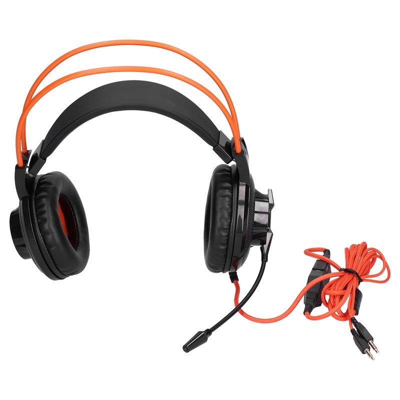 Gaming Headset Adjustable Lightweight Game Headphones with Microphone Volume Control